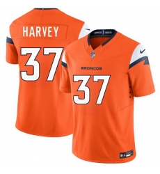 Men Denver Broncos 37 RJ Harvey Orange 2025 Draft F U S E Vapor Limited Stitched Football Jersey Men Denver Broncos 37 RJ Harvey Orange 2025 Draft F U S E Vapor Limited Stitched Football Jersey