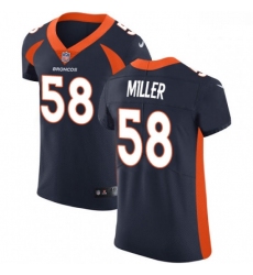 Men Nike Denver Broncos 58 Von Miller Navy Blue Alternate Vapor Untouchable Elite Player NFL Jersey