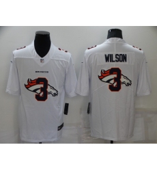 Men's Denver Broncos #3 Russell Wilson White 2020 Shadow Logo Vapor Untouchable Stitched NFL Nike Limited Jersey