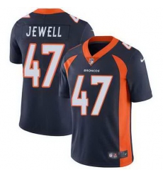 Nike Broncos 47 Josey Jewell Navy Alternate Vapor Untouchable Limited Jersey