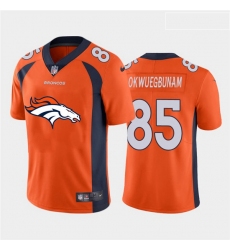 Nike Broncos 85 Albert Okwuegbunam Orange Team Big Logo Vapor Untouchable Limited Jersey