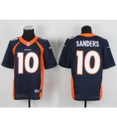 Nike Denver Broncos 10 Emmanuel Sanders Blue Elite NFL Jersey