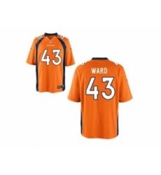 Nike Denver Broncos 43 T.J. Ward Orange Limited NFL Jersey