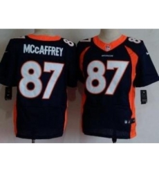 Nike Denver Broncos 87 Ed McCaffrey Blue Elite NFL Jersey