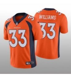 Toddler Nike Denver Broncos 33 Javonte Williams Orange Vapor Limited Jersey