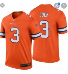 Youth Broncos #3 Lock Orange Jersey