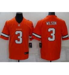 Youth Denver Broncos #3 Russell Wilson Orange 2022 Color Rush Stitched NFL Nike Limited Jersey