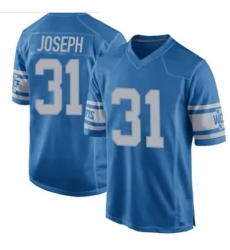 Men Detroit Lions Kerby Joseph #31 Blue F U S E Stitched Limited Jersey Men Detroit Lions Kerby Joseph #31 Blue F U S E Stitched Limited Jersey