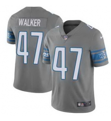 Nike Lions 47 Tracy Walker Gray Color Rush Limited Jersey