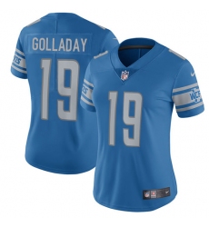 Nike Lions #19 Kenny Golladay Light Blue Team Color Womens Stitched NFL Vapor Untouchable Limited Jersey