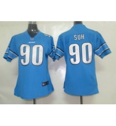 Women Nike Detroit Lions 90 Suh Jersey