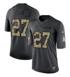 Nike Lions #27 Glover Quin Black Youth Stitched NFL Limited 2016 Salute to Service Jersey