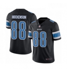 Youth Detroit Lions 88 TJ Hockenson Limited Black Rush Vapor Untouchable Football Jersey