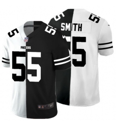 Green Bay Packers 55 Za 27Darius Smith Men Black V White Peace Split Nike Vapor Untouchable Limited NFL Jersey