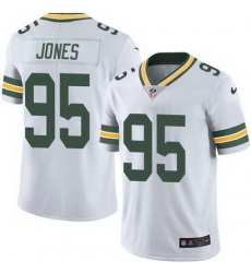 Nike Packers #95 Datone Jones White Mens Stitched NFL Limited Rush Jersey