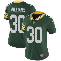 Nike Packers #30 Jamaal Williams Green Team Color Womens Stitched NFL Vapor Untouchable Limited Jersey
