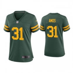 Women Green Bay Packers 31 Adrian Amos Alternate Game Green Jersey