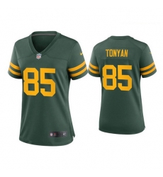 Women Green Bay Packers 85 Robert Tonyan Alternate Game GreenJersey