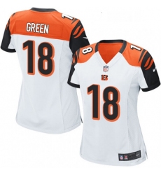 Womens Nike Cincinnati Bengals 18 AJ Green Game White NFL Jersey