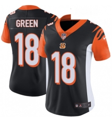 Womens Nike Cincinnati Bengals 18 AJ Green Vapor Untouchable Limited Black Team Color NFL Jersey