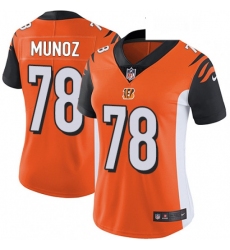 Womens Nike Cincinnati Bengals 78 Anthony Munoz Vapor Untouchable Limited Orange Alternate NFL Jersey