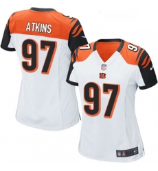 Womens Nike Cincinnati Bengals 97 Geno Atkins Game White NFL Jersey