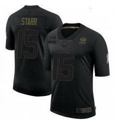 Youth Nike Green Bay Packers 15 Bart Starr 2020 Salute To Service Limited Jersey