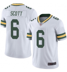 Youth Packers 6 JK Scott White Stitched Football Vapor Untouchable Limited Jersey