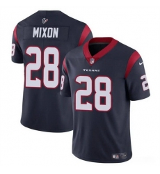 Men Houston Texans 28 Joe Mixon Navy Vapor Untouchable Stitched Football Jersey