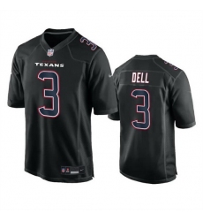 Men Houston Texans 3 Tank Dell Black Fashion Vapor Untouchable Limited Stitched Football Jersey