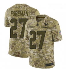 Men Nike Houston Texans 27 DOnta Foreman Limited Camo 2018 Salute to Service NFL Jerse