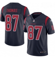 Men Nike Houston Texans 87 Demaryius Thomas Limited Navy Blue Rush Vapor Untouchable NFL Jersey