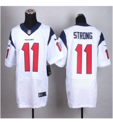 New Houston Texans #11 Jaelen Strong White Men Stitched NFL Elite Jersey
