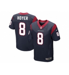 Nike Houston Texans 8 Brian Hoyer blue Elite NFL Jersey