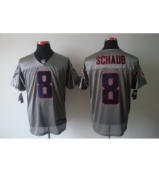 Nike Houston Texans 8 Matt Schaub Grey Elite Shadow NFL Jersey