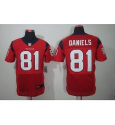 Nike Houston Texans 81 Owen Daniels Red Elite NFL Jersey