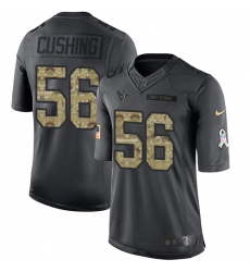 Nike Texans #56 Brian Cushing Black Mens Stitched NFL Limited 2016 Salute to Service Jersey