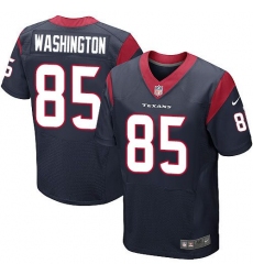 Nike Texans #85 Nate Washington Navy Blue Team Color Mens Stitched NFL Elite Jersey