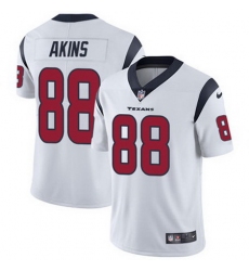 Nike Texans #88 Jordan Akins White Mens Stitched NFL Vapor Untouchable Limited Jersey