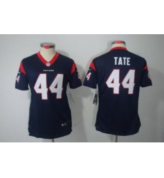 Nike Women Houston Texans #44 Tate Blue Color[NIKE LIMITED Jersey]