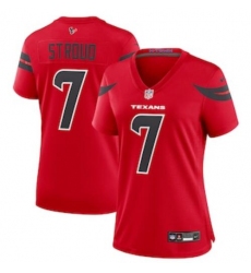 Women Houston Texans #7 C.J. Stroud Red Fashion With Patch Vapor Untouchable Limited Stitched Nike Football Jersey