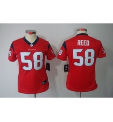 Women Nike Houston Texans #58 Brooks Reed Red Color[NIKE LIMITED Jersey]