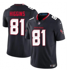 Youth Houston Texans 81 Jayden Higgins Navy 2025 Draft Vapor F U S E Limited Stitched Jersey Youth Houston Texans 81 Jayden Higgins Navy 2025 Draft Vapor F U S E Limited Stitched Jersey