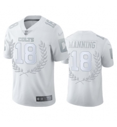 Indianapolis Colts 18 Peyton Manning Men 27 Nike Platinum NFL MVP Limited Edition Jersey