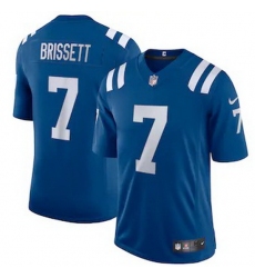 Indianapolis Colts 7 Jacoby Brissett Men Nike Royal 2020 Vapor Limited Jersey