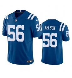 Men Indianapolis Colts 56 Quenton Nelson Blue 2023 F U S E Vapor Untouchable Stitched Football Jersey