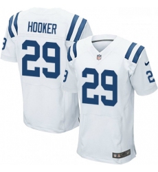 Men Nike Indianapolis Colts 29 Malik Hooker Elite White NFL Jersey