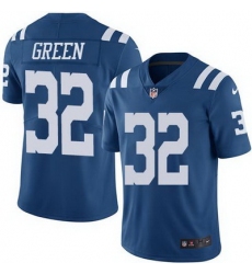 Nike Colts #32 T J Green Royal Blue Mens Stitched NFL Limited Rush Jersey