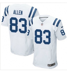 Nike Indianapolis Colts #83 Dwayne Allen White Mens Stitched NFL Elite Jersey