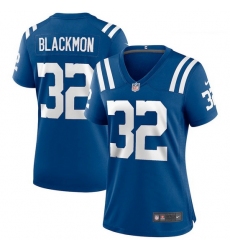 Women Indianapolis Colts 32 Julian Blackmon Royal Vapor Limited Jersey